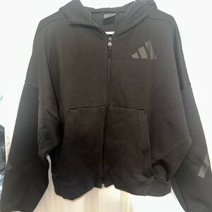 Adidas Black Full-Zip Hoodie
